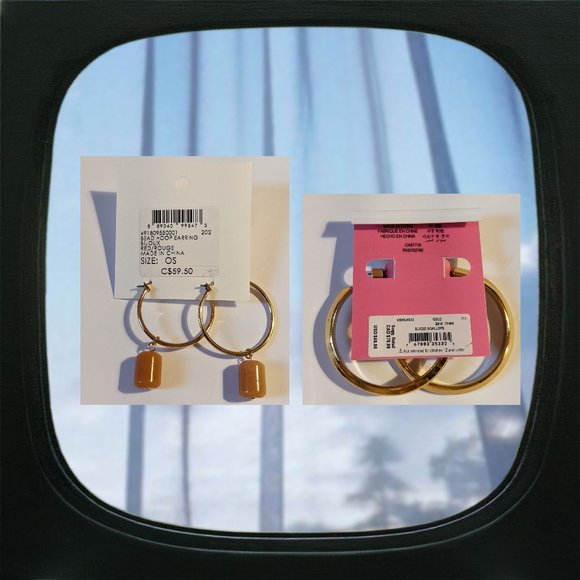 NWT club monaco and kate spade earrings - Picture 4 of 4